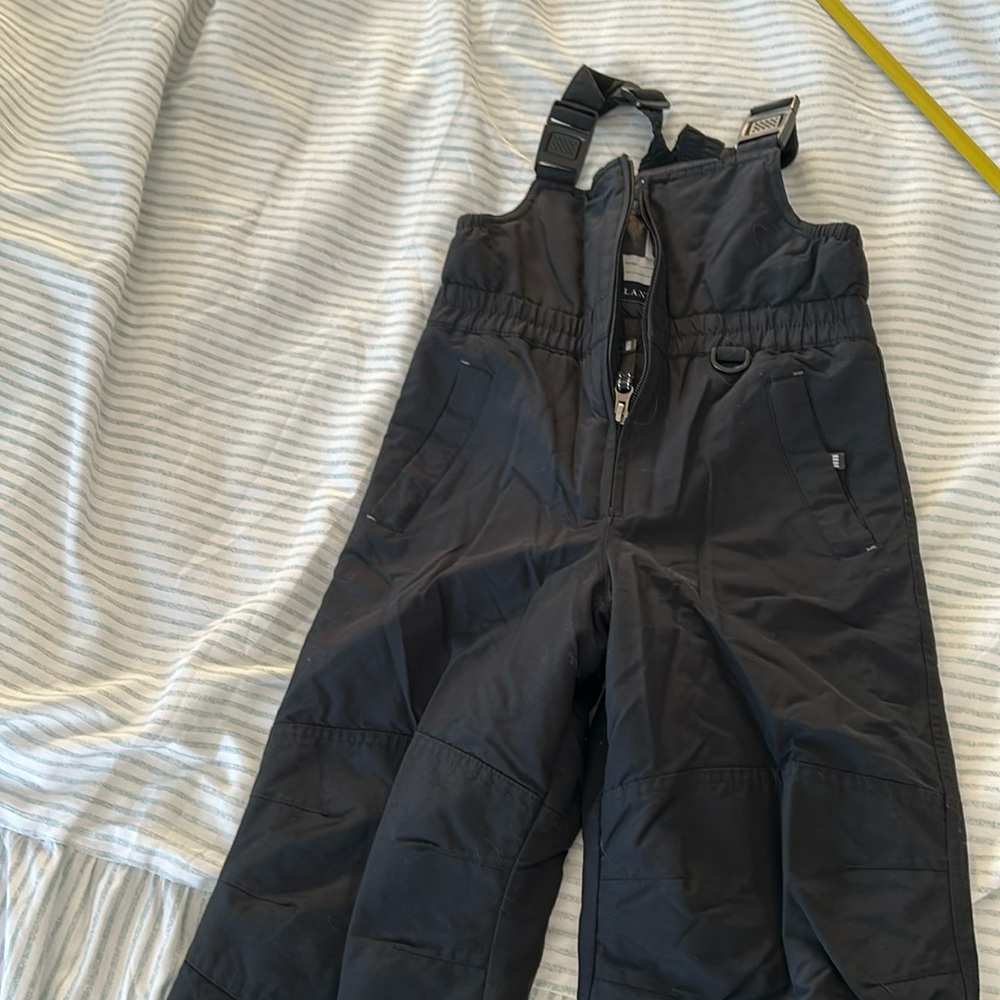 Lands' End Kids Squall Waterproof Iron Knee Bib Snow Pants